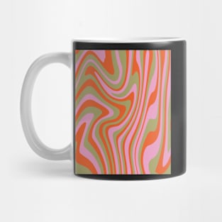 wavy swirl groovy pattern Mug